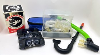 Scuba & Snorkeling Gear & 3 Pairs New Sunglasses