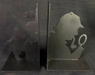 Black Metal Book End Pair