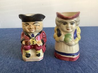 Vintage George And Martha Washington Pitchers Lot