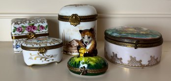 Porcelain Trinket Boxes