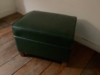 MCM Green Vinal Ottoman