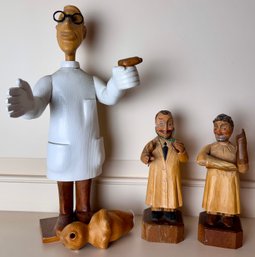 Carved Doctor Figures