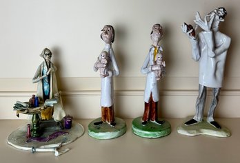 Italian Pottery Doctor Figures