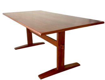 Solid Wood Trestle Dining Table