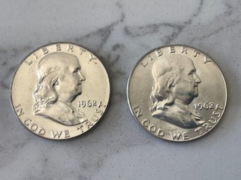 1962 Franklin Half Dollar Coin Lot #77
