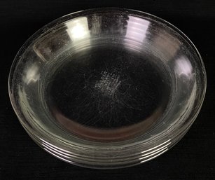 Clear Glass 11 Inch Dish Set Of Four