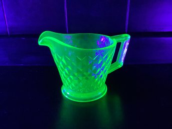 Vintage Uranium Glass Creamer