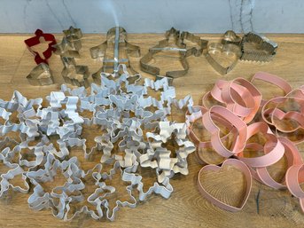 Cookie Cutters Including Snowflakes And Hearts
