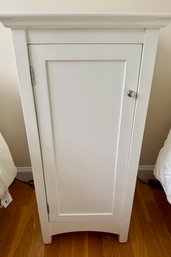 White Side Table With Storage