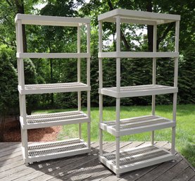 Pair Of Keter Heavy-Duty Freestanding Storage Racks
