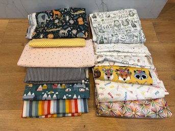 Twelve Cotton Fabric Pieces