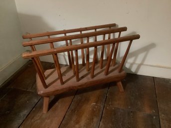 Large Wood Magazine Rack