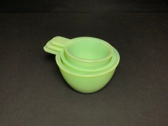 Vintage Jadeite Measuring Cups Lot Of 3