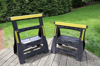 Pair Of Stanley Adjustable Sawhorses