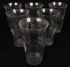 Small Etched Glass Cup Set