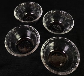 Matching Clear Glass Pyrex 4 Inch Bowl Set