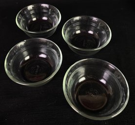 Matching Clear Glass Pyrex 5 Inch Bowl Set