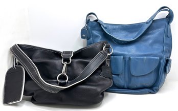2 Leather Shoulder Bags: Valerie Stevens & Radley London