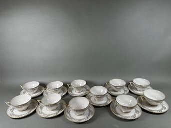 Vintage Royal Tettau Tea Cups & Saucers