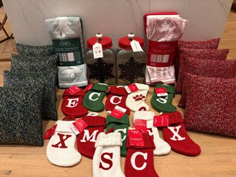 Christmas Decor Including Beaded Pillows