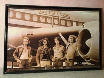 Vintage Led Zeppelin 'The Starship' Jet Airplane Poster Framed Myth Gem Bravado *8015 #2