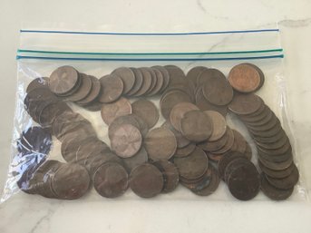 100 Wheat Pennies Lot #94