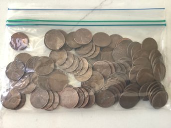 100 Wheat Pennies Lot #95