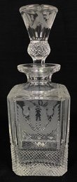 Edinburgh Scotland Thistle Crystal Wine  Decanter