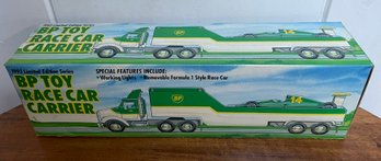 Never Opened 1993 BP TOY RACE CAR CARRIER  Includes Race Car