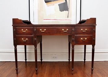 Frederick Tibbenham Classic Federal-style Mahogany Kneehole Desk
