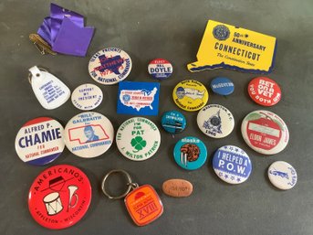 Political Button/Pin Lot