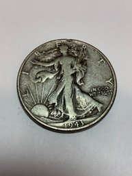 1943 Walking Liberty Half Dollar Currency Lot #13