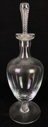 Vintage Baccarat Style Crystal Glass Decanter