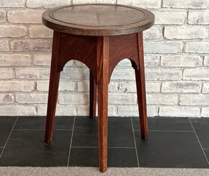 Early 20th Century Copper Topped Arts & Crafts Accent Table