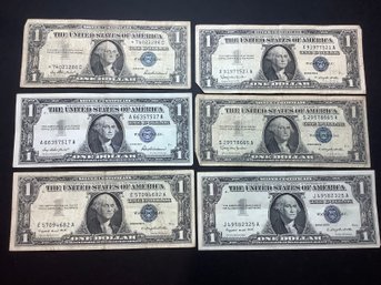 1957 $1 Silver Certificates Currency Lot #19