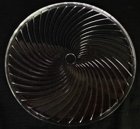Pressed Clear Glass Platter Dish