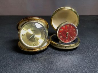 Set Of 2 Travel Alarm Clocks