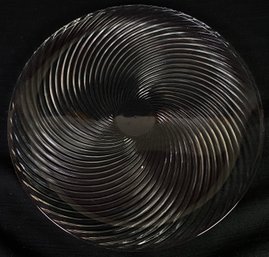 Pressed Clear Glass Platter Dish