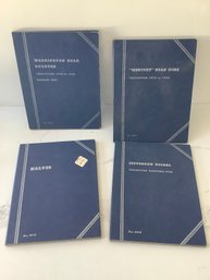 Empty Coin Books Lot Of 4 #121