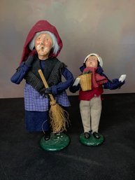 Pair Of Byer's Choice Carolers Dolls