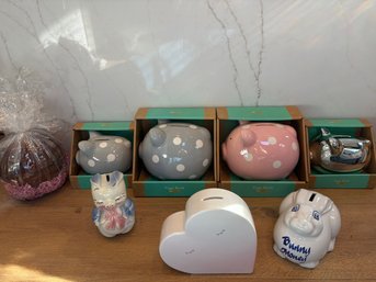 Eight Piggy Banks