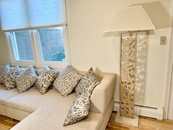 A Tall Metal Bird Floor Lamp