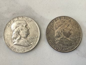 1949 & 1963 Franklin Half Dollar Coin Lot #124