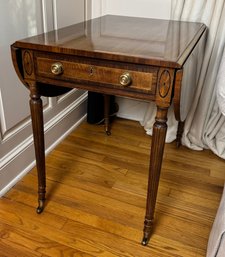 Henredond One Drawer Drop Leaf Side Table