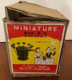 Vintage Never Used Miniature Bar-B-Q Hibachi