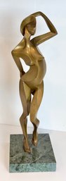 Audrey Tammy-Shulman Nude Bronze Titled Stepping Put