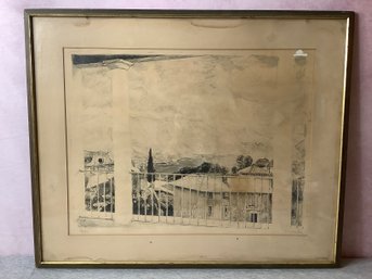 Signed Mid-Century Limited Edition (16/20) Print - Vintage NYC Belnord Gallery Frame #8