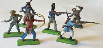 Vintage BRITAINS Toy Soldiers, Cowboy & Indian - 1971