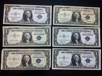 1935 & 1957 $1 Silver Certificates Currency Lot #29