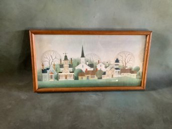 Early Embroidery Of Town